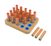 HAPINARY Tavola Di Legno Per Esercizi Manuali Pannello Con 20 Pioli Per Allenamento Delle Dita E Miglioramento Della Coordinazione Occhio-mano