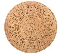 HAPINARY Tavola Tocco Confortevole Decorazione per Tavolo in Legno per Pendolo Esoterico Intaglio Artigianale Atmosfera Misteriosa per Feste e Sala da Pranzo