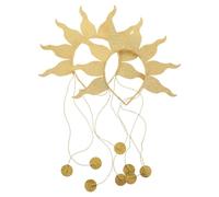 HAPINARY Tiara e Cerchietto Corona Solare Dorata 2 Pezzi in Plastico - Copricapo per Donne per Spettacoli e Celebrazioni a Tema