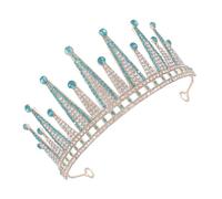 HAPINARY Tiara Nuziale Strass Per Donna Da Sposa Per Matrimonio Fascia Per Chioma Da Donna in Stile Barocco Adatta Per Matrimoni E Feste