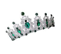 HAPINARY Tiare E Corone Reali Copricapo Per Principesse E Spose Decorativo Strass E Cristalli Per Eventi Speciali Verde