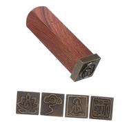HAPINARY Timbri Legno Zen per Calligrafia Magnetico con Motivi per Arte Scrapbooking e Firmare Opere Cinesi