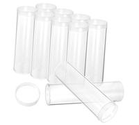 HAPINARY Tubi in Plastica Trasparenti Per Monete Da Collezionare Contenitori Per Monete Conservazione
