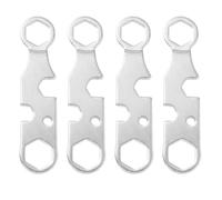 HAPINARY Utensile Multifunzione per Skateboard in Metallo 4 Chiavi Inglesi, Compatto e Portatile, per Riparazioni e Atmosfera Estiva