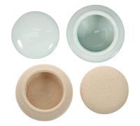 HAPINARY Vasetto in Ceramica Per Cosmetici Piccolo Contenitore Multifunzione Per Pennelli Da Manicure E Contenitori Per Balsamo