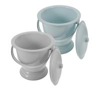 HAPINARY Vaso Da Notte Portatile Per Adulti Con Coperchio in Plastica Resistente Facile Da Pulire Sputacchiera Domestica Compatto E Pratico