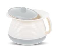 HAPINARY Vaso Da Notte Pratico in Plastica Coperchio, Orinatoio Portatile Per Anziani e Pazienti, Adatto a Casa e Ospedale, Superficie Resistente Alle Macchie