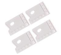 HAPINARY Vassoi di Plastica per Colori Set di 4 Vaschette per Vernici Tavolozza Quadrata per Pigmenti Scomparti per Miscelazione Colori Leggero E Resistente