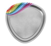 HAPINARY Vassoio Per Gioielli in Acciaio Inossidabile Contenitore Per Strumenti Per Nail Art Organizzatore Multiuso Elegante Per Anelli Orecchini E Piccoli Oggetti