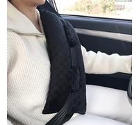 HapiPoppy Cuscini chirurgici per mastectomia Cancro al seno Cuscino per cintura di sicurezza post-chirurgia Heart Bypass Pacemaker Chemo Port Regali per le donne Minky Dot Nero