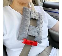 HapiPoppy Cuscino porta chemio cuscino per cintura di sicurezza protezione petto pazienti chemio pacemaker cardiochirurgia recupero cuscino regalo donna Minky Dot grigio chiaro