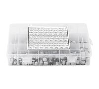 Hapivi Kit condensatori elettrolitici SMD in alluminio, 400 pezzi 24 valori 1uF-1000uF con scatola per circuiti elettronici, componenti assortiti per hobbistica e riparazioni