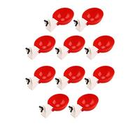 Hapivida 10 Pz Abbeveratoio per Galline, Dispenser di Acqua per Pollame Bevitore di Pollo di Grande capacità Automatico Tazza per Bere per Galline Anatre Oca Quaglia Piccioni Tacchino(Rosso)