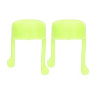 Hapivida 2 Pezzi Guida Applicatore Gocce Oculari con Supporto per Collirio, Guida per Collirio in Silicone Morbido, Dispositivo Pratico Portatile per Posizionamento Corretto e Igie (Verde)