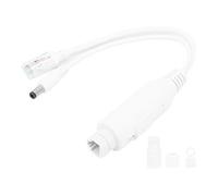 Hapivida Alimentatore POE Splitter 48V a 12V Impermeabile con Cavo, Modulo Alimentazione per Telecamere IP, Connessione Rete Singola, Distanza 100m, Protezione 18kV, Adatto Esterno
