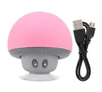 Hapivida Altavoz Bluetooth Portátil con Función de Ventosa, Subwoofer Inalámbrico Mini Parlante para Música, Diseño Hongo Cute, Súper Portátil, Base de Succión para Teléfono/Escrit