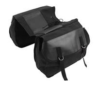 Hapivida Borsa per borse laterali per bici, 40x30x13.5 cm Borsa per bagagliaio per sedili posteriori per bicicletta portatile di grande capacità, Borsa posteriore per mountain bike per ciclismo(Nero)