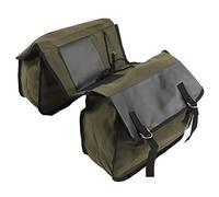 Hapivida Borsa per Borse Laterali per Bici, Borsa per Bagagliaio per sedili Posteriori per Bicicletta Portatile di Grande capacità, Borsa Posteriore per Mountain Bike per Ciclismo(Verde)