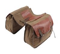 Hapivida Borsa per Borse Laterali per Bici, Borsa per Bagagliaio per sedili Posteriori per Bicicletta Portatile di Grande capacità, Borsa Posteriore per Mountain Bike per Ciclismo(Cachi)