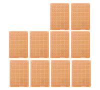 Hapivida Breadboard PCB Prototype Board Universal Single Side 5x7cm 10pcs per esperimento elettrico progetti di elettronica fai te