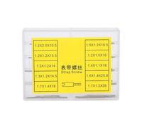 Hapivida Cacciavite per Cinturino Orologio Set 10 Misure, Accessori Riparazione Orologi con Scatola, Vite per Cinturino Orologio, Strumenti Professionale per Orologiaio e Riparator (50pcs)