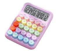 Hapivida Calcolatrice Colorata con Tastiera Meccanica, Calcolatrice Elettronica Desktop con Interruttori Meccanici per Casa Scuola Ufficio, Calcoli Scientifici Design Antigoccia, N (Viola)