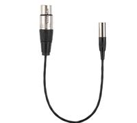 Hapivida Cavo Audio Mini XLR 3pin Maschio a XLR 3pin Femmina, Schermato in Alluminio Filo di Rame con Connettori in Lega di Zinco e Nichelato per Fotocamere SLR Attrezzature Fotogr