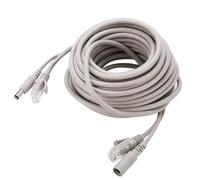 Hapivida Cavo Ethernet CCTV con RJ45+DC, Cavo di Rete Cat5 con Alimentazione Integrata 5M/10M/15M/20M per Telecamere IP e Sistemi NVR, 10/100Mbps (10 milioni)