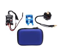 Hapivida Combo Motore ESC per Auto RC SCX24 1/24, Kit Brushless 30A con Motore 2204 2400KV, Montaggio Alluminio e Custodia, Upgrade Velocità Lineare per Modelli Truck e Car