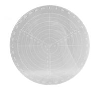 Hapivida Compasso per Trovare il Centro, Righello Acrilico Trasparente per Cerchi, Strumento di Misura per Falegnameria, per Legno, Plastica, Metallo, Vetro (Small woodworking centering ruler