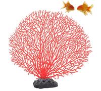 Hapivida Corallo artificiale per acquario, Pianta di corallo simulata in PVC decorazione realistica per vasca di pesce, Design versatile per acqua dolce e salata senza manutenzione