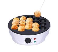 Hapivida Creatore di Takoyaki Portatile, Teglia Elettrica con 18 Stampi Antiaderenti per Colazione e Pancake, 220-240V, Compatto per Casa e Viaggi, Ideale per Feste e Famiglie
