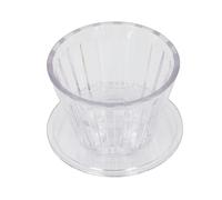 Hapivida Filtro a Caffè Wave Pour Over con Base Piatta, Design Ottimizzato per Flusso Uniforme Chiazzette Costruzione Resistente PC Trasparente, per Infusione e Preparazione Caffè