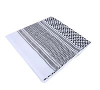 Hapivida Foulard Arabo da Uomo, Dubai Musulmano Copricapo Casual Sciarpa Copricapo Musulmano Copricapo per Arabia Saudita Dubai Emirati Arabi Uniti Viaggiare(Quadrato Nero)