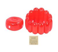 Hapivida Inflatable Sofa Chair, Portatile Divano Gonfiabile Trasparente Colorato 29.5x22in per Soggiorno Camera da Letto Esterno (Rossa)