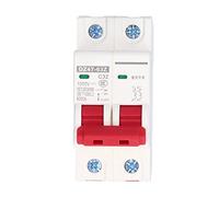 Hapivida Interruttore Automatico CC, Interruttore Miniature ad Alta Efficienza DZ47-63Z C20 con Montaggio DIN Rail Alimentazione DC Interruttore di Circuito CC, 2P, per Sistemi Fotovoltaici e Marini