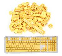 Hapivida Keycap PBT, Design Ergonomico 108 Tasti Keycap del Videogioco per Tastiera Meccanica (Giallo)