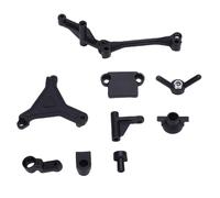 Hapivida Kit Sterzo Auto RC, Componenti Sterzo Posteriore Piatta Superiore Servo 1:16 in materiale PC, Installazione Semplice Senza Modifiche per HBX 3101A Chassis Off Road