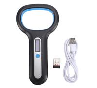 Hapivida Lettore di Microchip per Animali Bluetooth 2.4G 134.2Khz 125Khz per Chip ISO FDX B, Scanner RFID per Cani Gatti Bovini PeCore Suini, for Pet Owner Veterinario Rifugi (Nera)