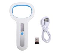Hapivida Lettore di Microchip per Animali Bluetooth 2.4G 134.2Khz 125Khz per Chip ISO FDX B, Scanner RFID per Cani Gatti Bovini PeCore Suini, for Pet Owner Veterinario Rifugi (Bianca)