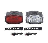 Hapivida Luci per Bici per la Guida Notturna, luci per Bicicletta Super Luminose Set di luci per Bici Anteriori e Posteriori per la Guida Notturna in Mountain Bike