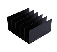 Hapivida Organizzatore Documenti da Scrivania, 5 Scompartimenti in Ferro Portatile per Ufficio Casa Scuola, Porta Documenti Verticale per Lettere Cartelle Buste