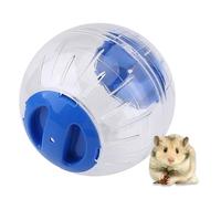 Hapivida Palla di Esercizio del Criceto, Mini Criceto Trasparente da 12cm Che Corre la Palla Silenziosa Ruota Animale Giocattolo Animale Domestico(Blu)