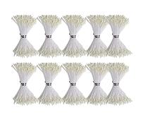 Hapivida Pistilli di Fiori Finti Doppie Teste, stami di Perle Artificiali Mini Fiore stame pistillo, 900 Pezzi, Gesso, for Bouquet da Sposa, Decorazione Centro Floreale, Artigianato Fai da Te