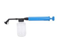 Hapivida Polverizzatore per Terra di Diatomee 500ml, Applicatore da Giardino per Polveri, Dispenser per Uso Interno ed Esterno, Design Separabile con Asta Estendibile