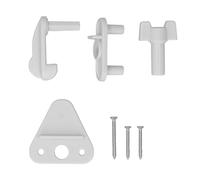 Hapivida Pontoon Boat Gate Latch Replacement Kit, Square Frame ABS Material for 1 to 1.25in Left Right Hinged Door Marine Accessories Pontoon Boat Yacht RV
