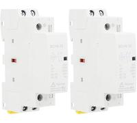Hapivida Protezione da tensione, 25 A, 12 V/24 V, BCH8-25 2 NO DC, interruttore modulare, protezione da tensione domestica, montaggio su binari DIN per sistema di controllo intelligente (2 pcs-DC 12