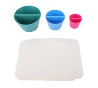 Hapivida Rim Cone Pottery Tool, 3 Pezzi Ceramic Shaper 3D Stampo per Ceramica con 10 Tessuti in Pelle Scamosciata per Modellare e Lucidare Vasi
