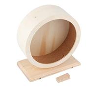 Hapivida Ruota per Criceti, Ruota Silenziosa in Legno per Esercizi, Accessorio per Gabbia, Design Aperto, Adatta per Criceti, Porcellini D'India, Ricci, Gerbilli, Cincillà e Piccoli Animali