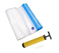Hapivida Sacchetti per Conservazione Filamento Stampante 3D Vacuum Sigillati con Clip, Pompa Manuale 34x30cm per 0.5kg 0.75kg 1kg 2kg Bobine, Compatibili con Tutti Aspiratori